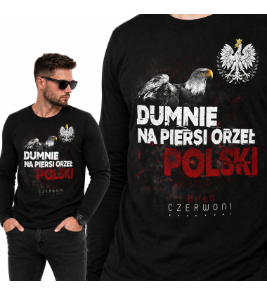 LONGSLEEVE PATRIOTYCZNY  DUMNIE NA PIERSI